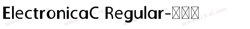 ElectronicaC Regular字体转换
